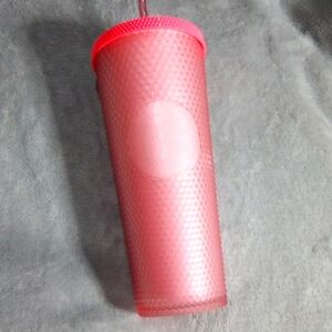 🥤Starbucks Valentine's Soft Touch Pink Studded Venti Tumbler Cup Bottle Glass